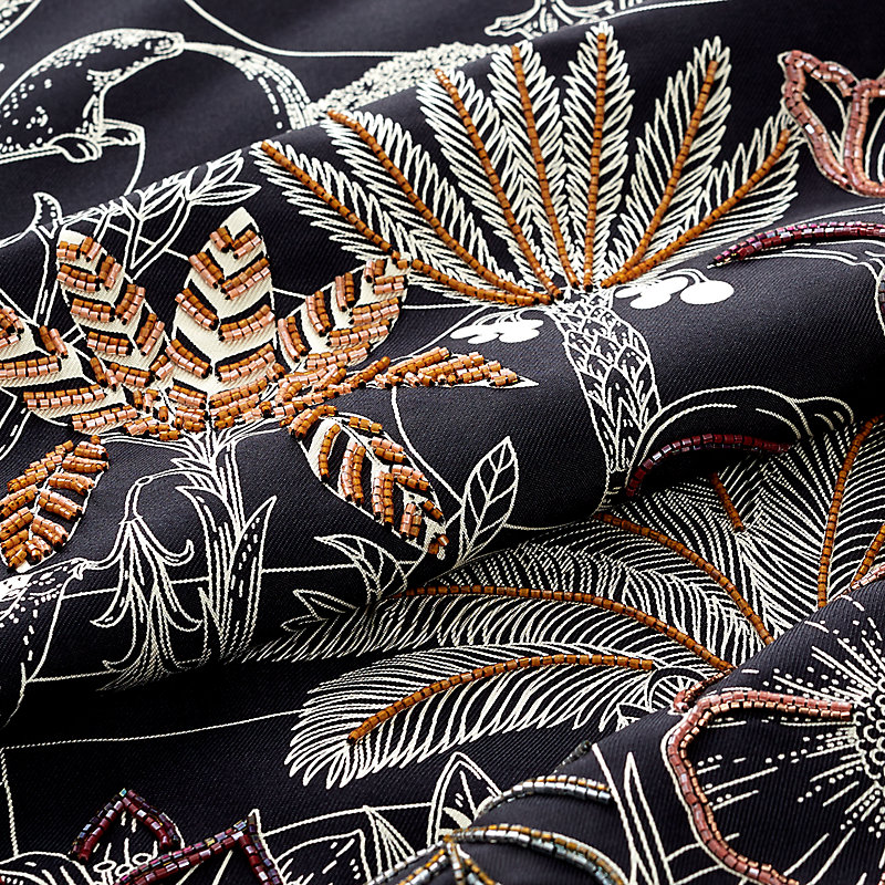 カレ 90 プレシュー 《プレシャス・パラダイス》 - ブラック | Hermès